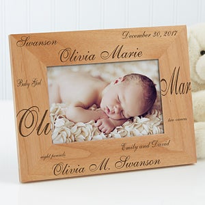 New Arrival© Personalized Baby Frame- 4 x 6