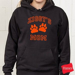 Personalized Pet Owner Black Hooded Sweatshirt