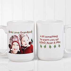 Personalized 15 oz. Holiday Photo Coffee Mug   Loving You