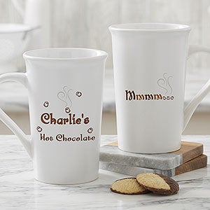 Personalized Tall Hot Chocolate Mugs For Kids