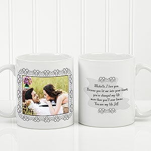 Personalized Photo Coffee Mug with Custom Text