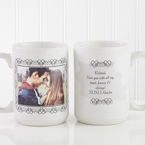 Large Photo Coffee Mug with Custom Text