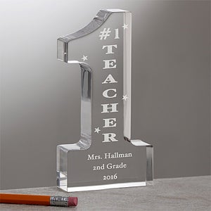 #1 Teacher Personalized Keepsake