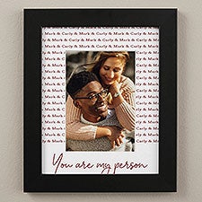 Couples Repeating Names Personalized Framed Prints - 30806