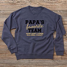 Grandpas Favorite Team Personalized Mens Sweatshirts - 31160