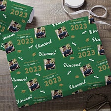 Step & Repeat Personalized Wedding Wrapping Paper Sheets