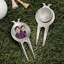 Personalized Photo Divot Tool, Ball Marker  Clip - 31199