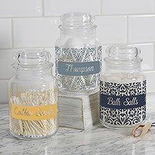 Family Market Personalized Glass Storage Jar