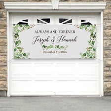 Laurels of Love Personalized Wedding Banners - 31319