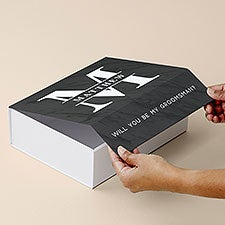 Personalized Lavish Groomsmen Proposal Box - 31613