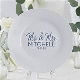 Stamped Elegance Wedding Personalized Keepsake Plate - 32437