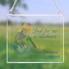 Rainbow Memorial Precious Moments Personalized Glass Suncatcher - 32587