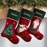 Traditional Icon Personalized Christmas Stockings - 32747