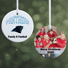 Personalized Denver Broncos 2022 Ball Christmas Ornament