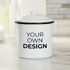 Design Your Own Personalized Small Enamel Canister  - 33759