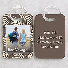 Custom Pattern Personalized Photo Luggage Tag 2 Pc Set  - 34116