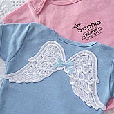 Personalized Baby T-shirt with Angel Wings - 3418