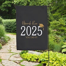 Classic Graduation Personalized Garden Flag  - 34427