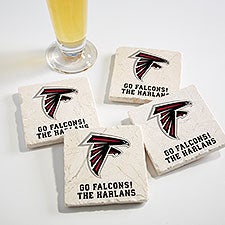 NFL Atlanta Falcons Personalized Tumbled Stone Coaster Set  - 34610