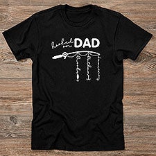 Hooked On Dad Personalized Mens Shirts  - 34924