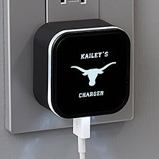 NCAA Texas Longhorns Personalized LED Triple Port USB  - 36245