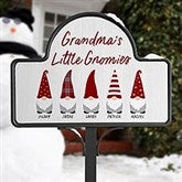 Personalized Magnetic Garden Sign - Christmas Gnome - 37220