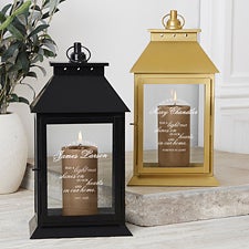 Personalized Decorative Candle Lantern - Memorial Light - 37396