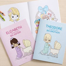 Precious Moments Big Sister or Big Brother Personalized Coloring Book  - 37473