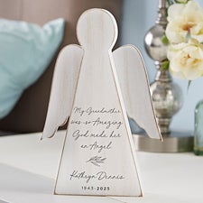 So Amazing God Made An Angel Personalized Memorial Wood Angel  - 37893