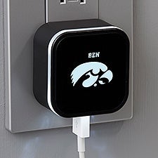 NCAA Iowa Hawkeyes Personalized LED Triple Port USB  - 38913