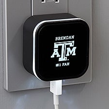 NCAA Texas AM Aggies Personalized LED Triple Port USB  - 38933