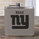 NFL New York Giants Leatherette Personalized Flask  - 39008