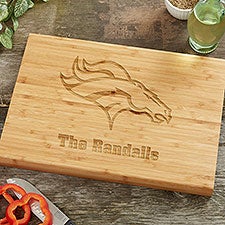 NFL Denver Broncos Personalized Bamboo Cutting Board  - 39028