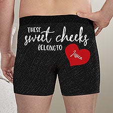 Personalised Valentine Day Picture Tearing Out Shorts Boxer Your