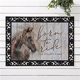 Born To Ride Horses Personalized Doormats  - 39973