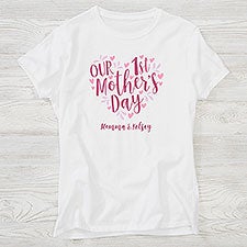 Our First Mothers Day Adult Personalized Shirts  - 40011
