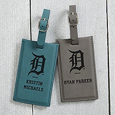 MLB Detroit Tigers Personalized Leatherette Luggage Tag - 40341