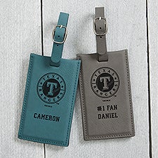 MLB Texas Rangers Personalized Leatherette Luggage Tag - 40342