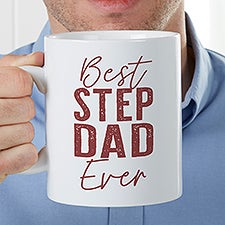 Personalized Photo 30 oz. Oversized Coffee Mug - Best Step Dad - 40463