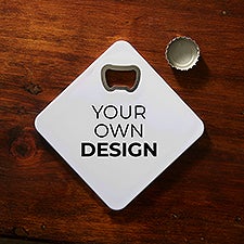 Design Your Own Personalized Beer Bottle Opener Coaster  - 40641