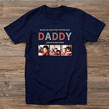 Glad Youre Our Dad Personalized Photo Mens Shirts  - 40701