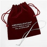 Ornament Burgundy Velvet Keepsake Pouch  - 40762