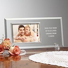 Engraved Message Horizontal Glass Picture Frame - 4x6 - 40977