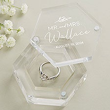 Personalized Acrylic Ring Box - Natural Love - 41245