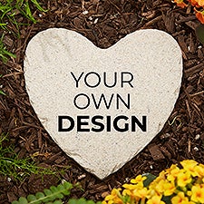 Design Your Own Personalized Small Heart Garden Stones - 41308