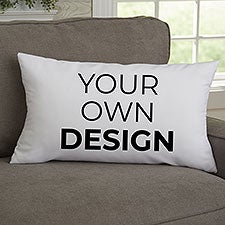 Design Your Own Personalized Lumbar Velvet Throw Pillow  - 41317