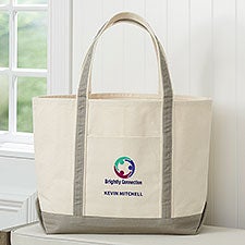 Embroidered Logo Weekender Tote - Canvas - 41629