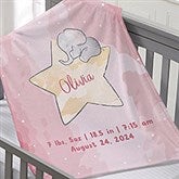 Baby Elephant Personalized Baby Blanket  - 41645