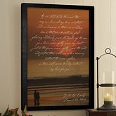 Personalized Sunset Canvas Art - What Is Love Design - 4303