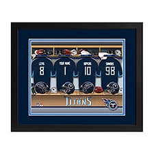 Tennessee Titans NFL Personalized Locker Room Print - 43361D